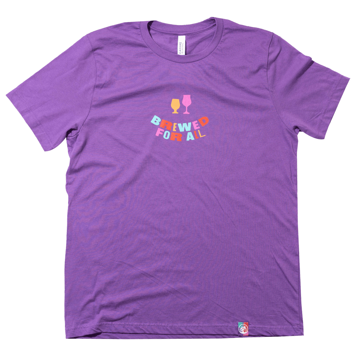 New Belgium Brewed for All t shirt purple