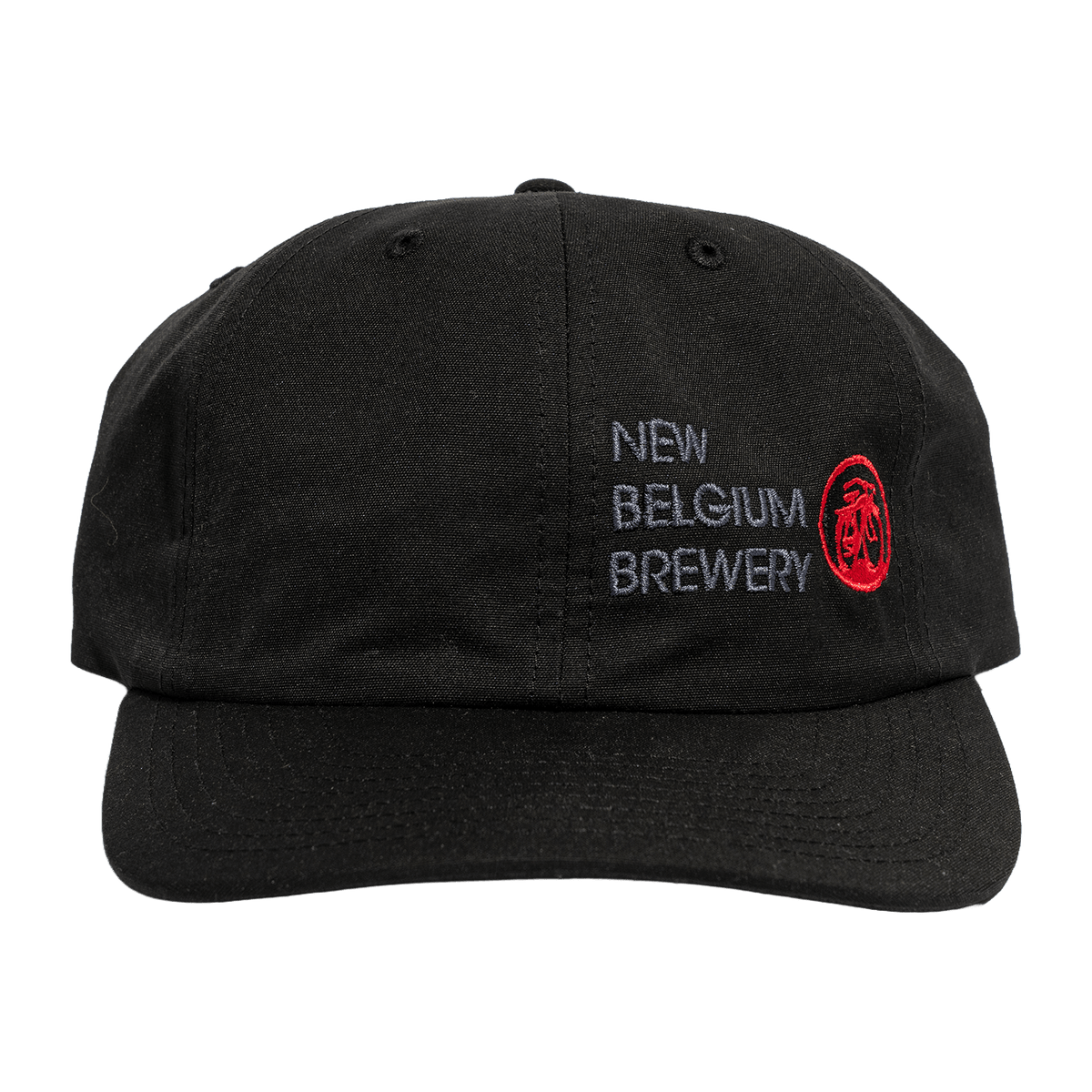 New Belgium Brewery black hat, front view