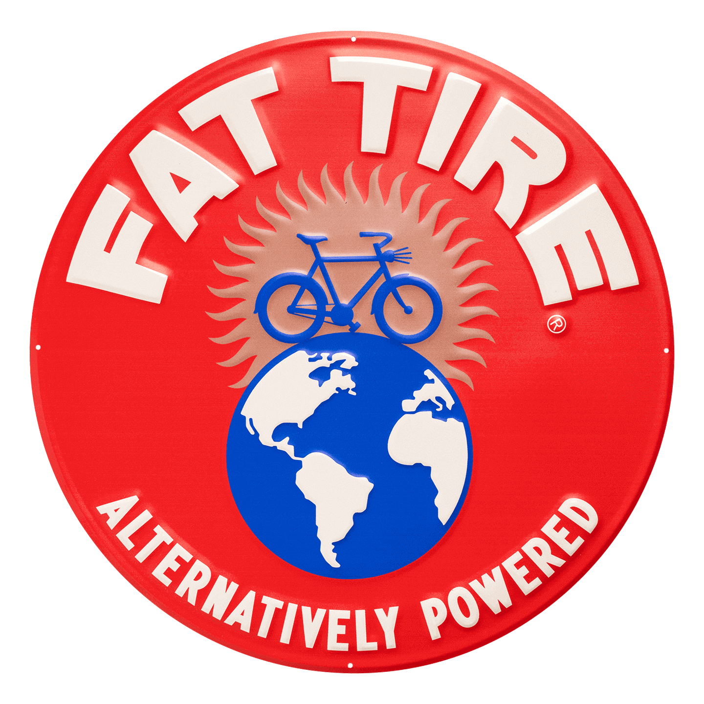New Belgium Fat Tire metal tacker sign