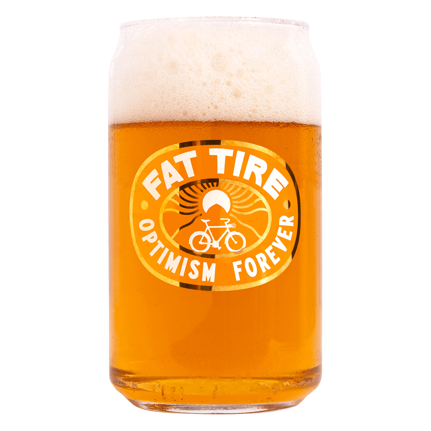 New Belgium Fat Tire pub glass