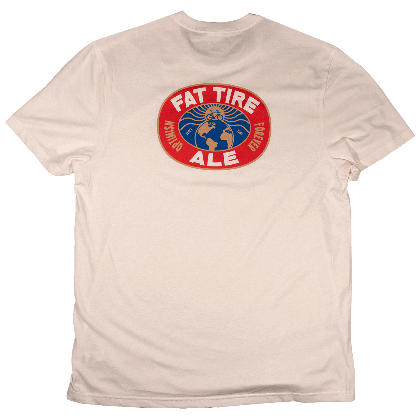 New Belgium Fat Tire t-shirt cream