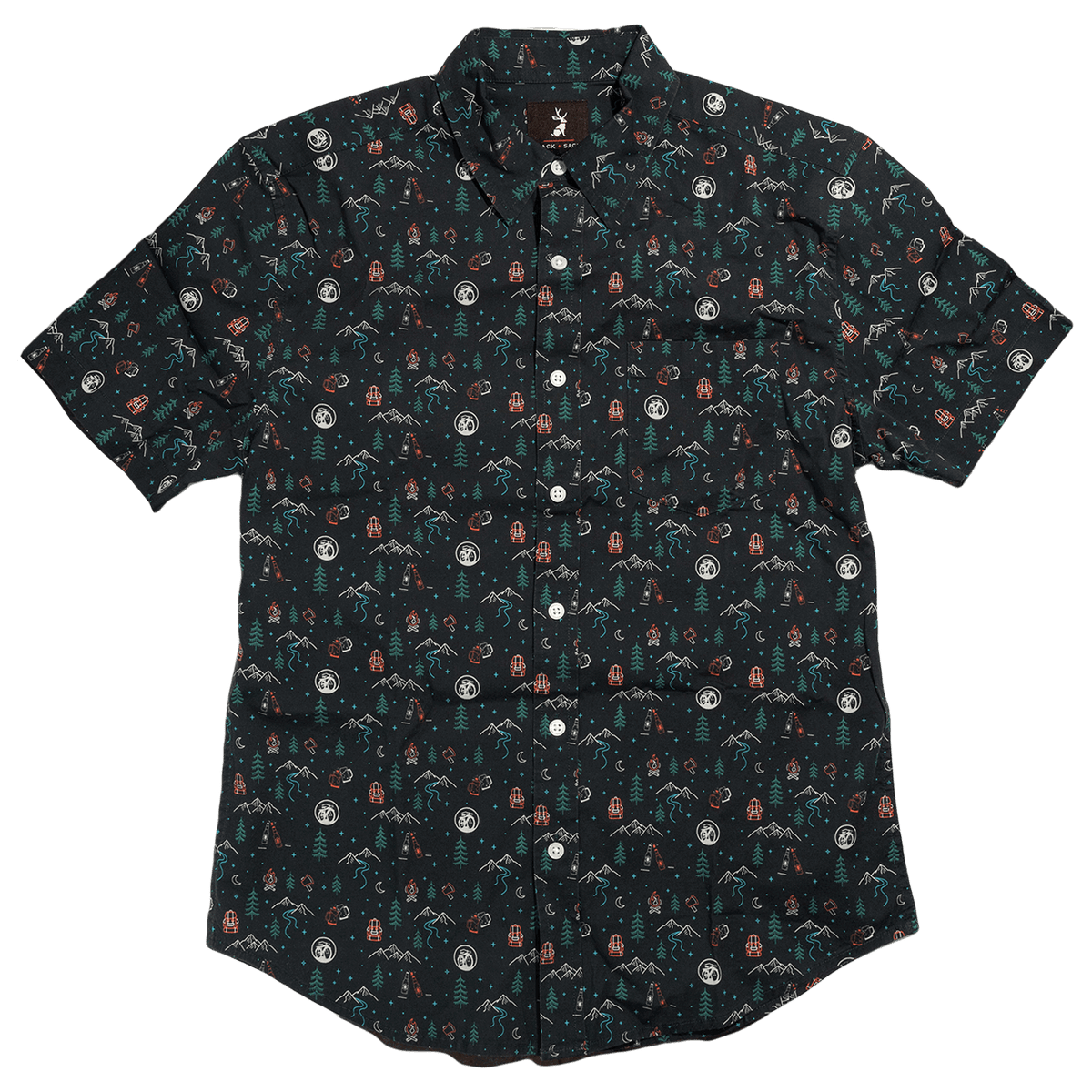 New Belgium Mountain and beers button down shirt
