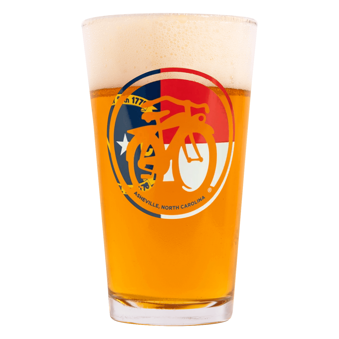 New Belgium North Carolina Asheville pint glass