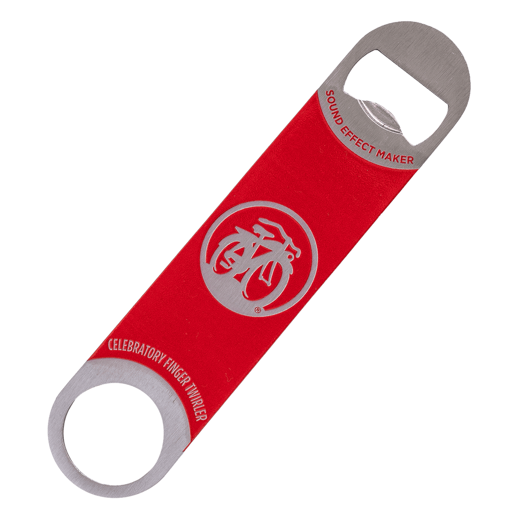 New Belgium large bottle opener red
