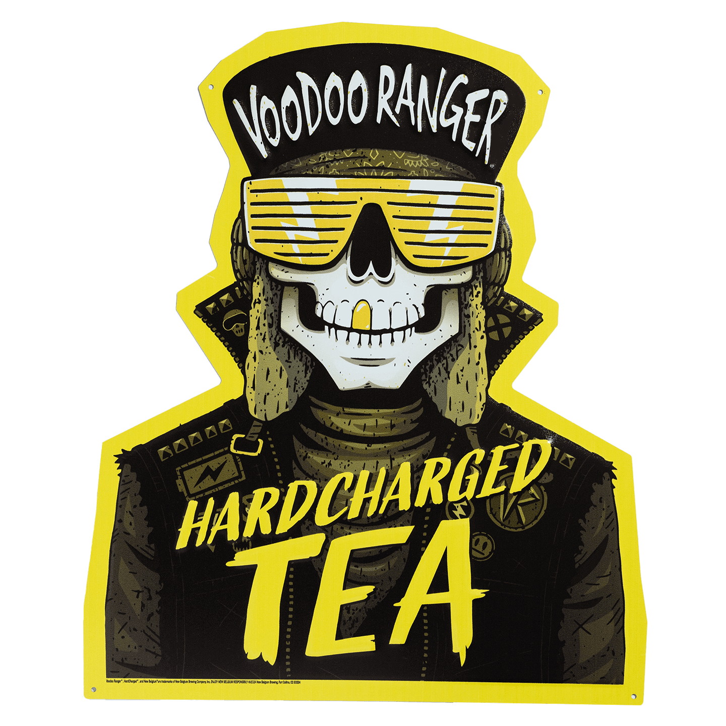 Voodoo Ranger Hardcharged Tea Tacker metal sign