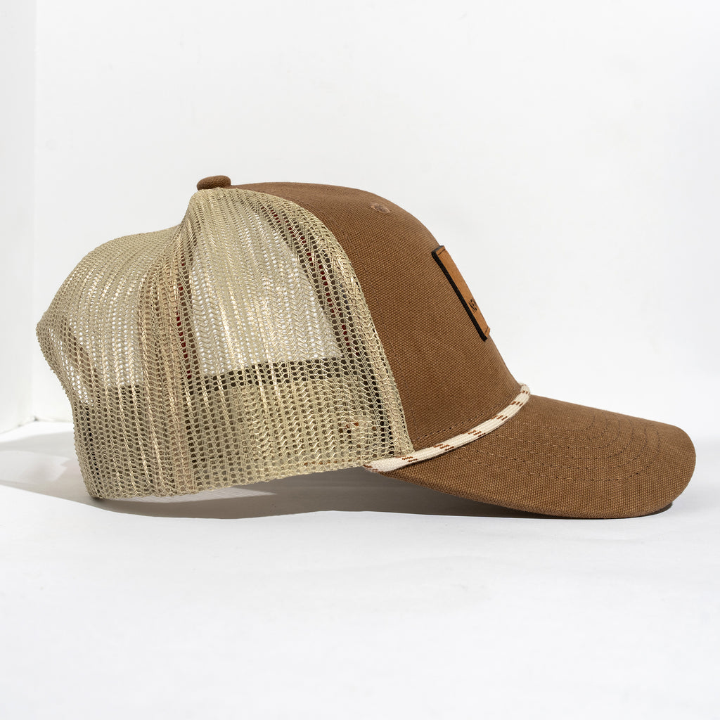 New Belgium Brown Canvas Rope Hat