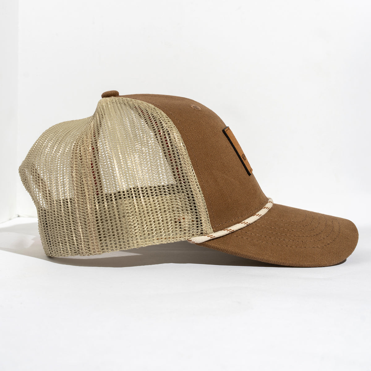 New Belgium Brown Canvas Rope Hat