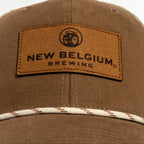New Belgium Brown Canvas Rope Hat