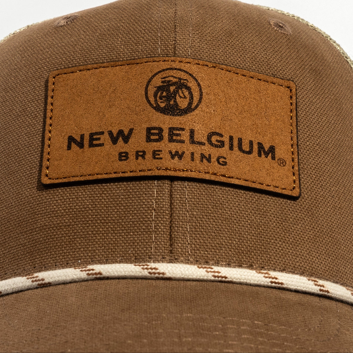 New Belgium Brown Canvas Rope Hat