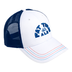 Fat Tire White and Blue Hat