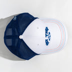 Fat Tire White and Blue Hat