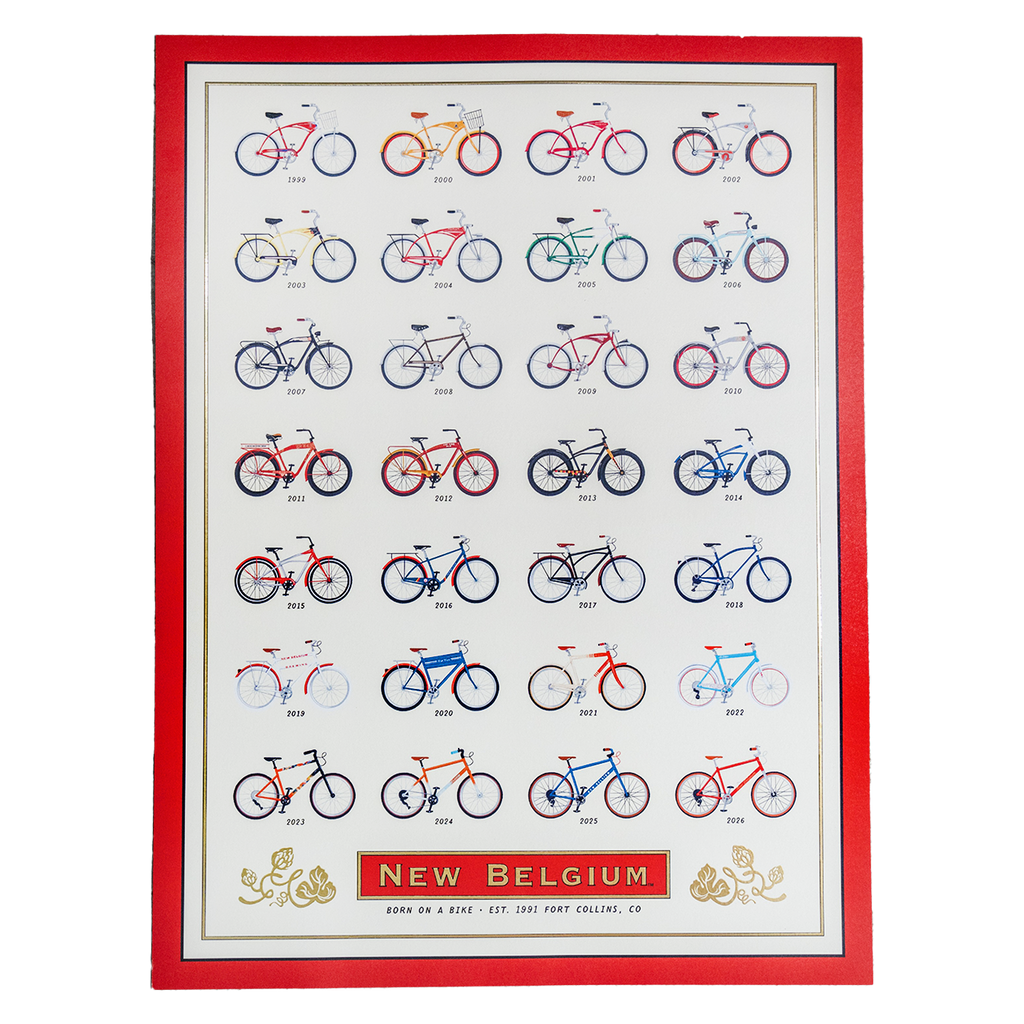 New Belgium 35th Anniversary Bike Poster