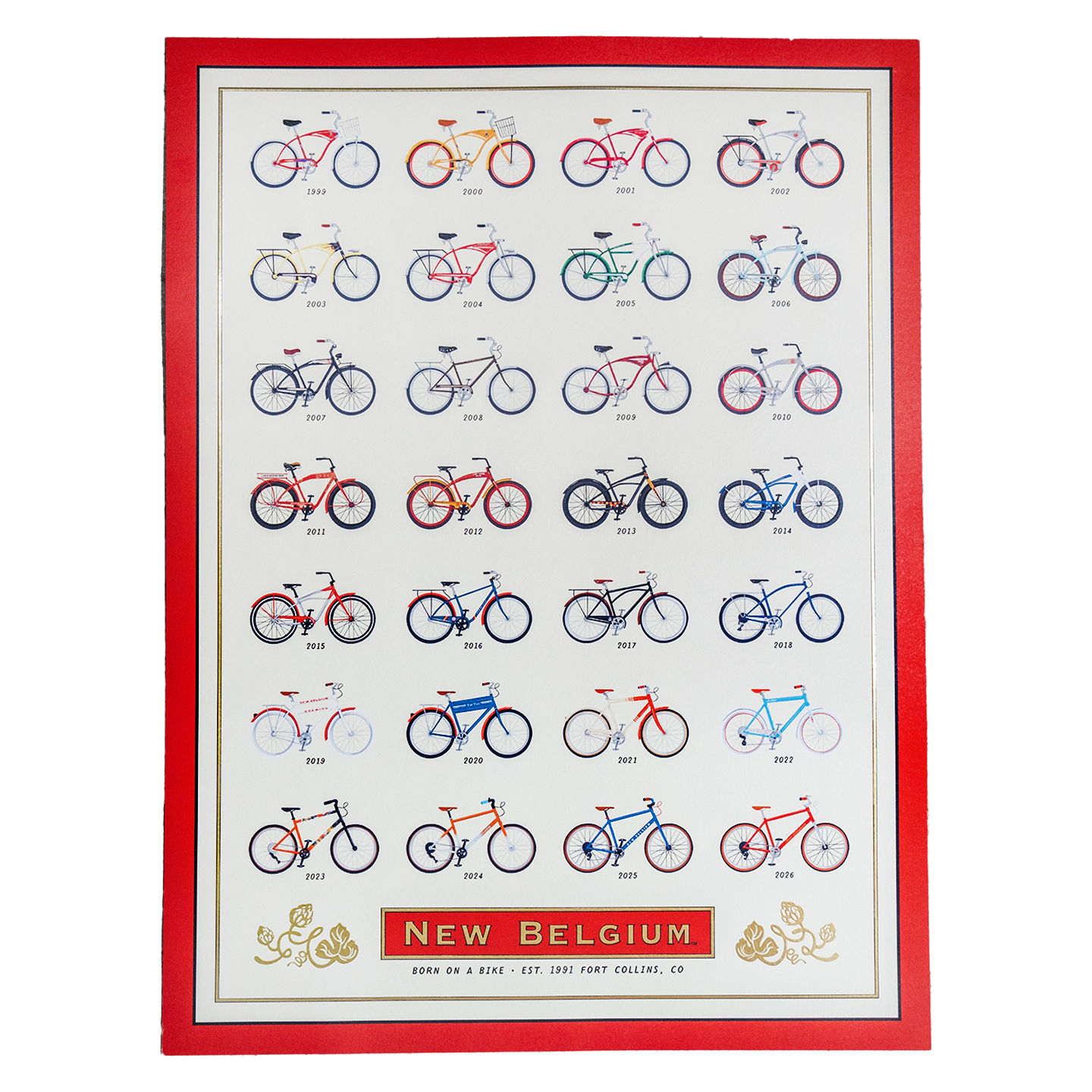 New Belgium 35th Anniversary Bike Poster