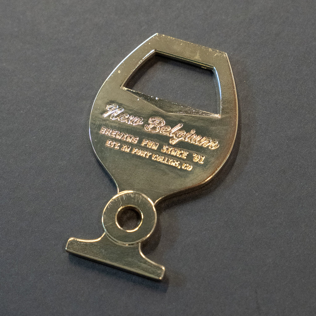 New Belgium 35th Anniversary Bottle Opener Keychain
