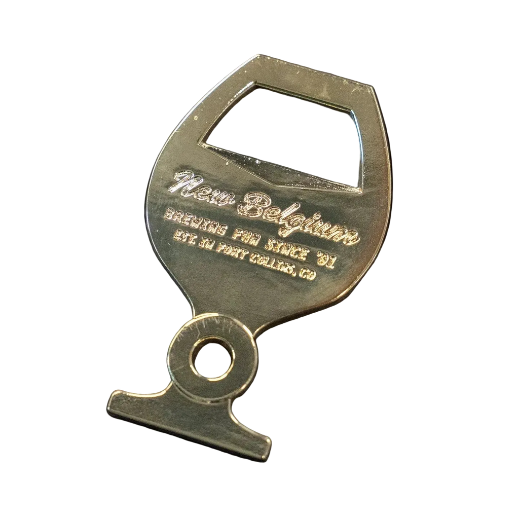 New Belgium 35th Anniversary Bottle Opener Keychain