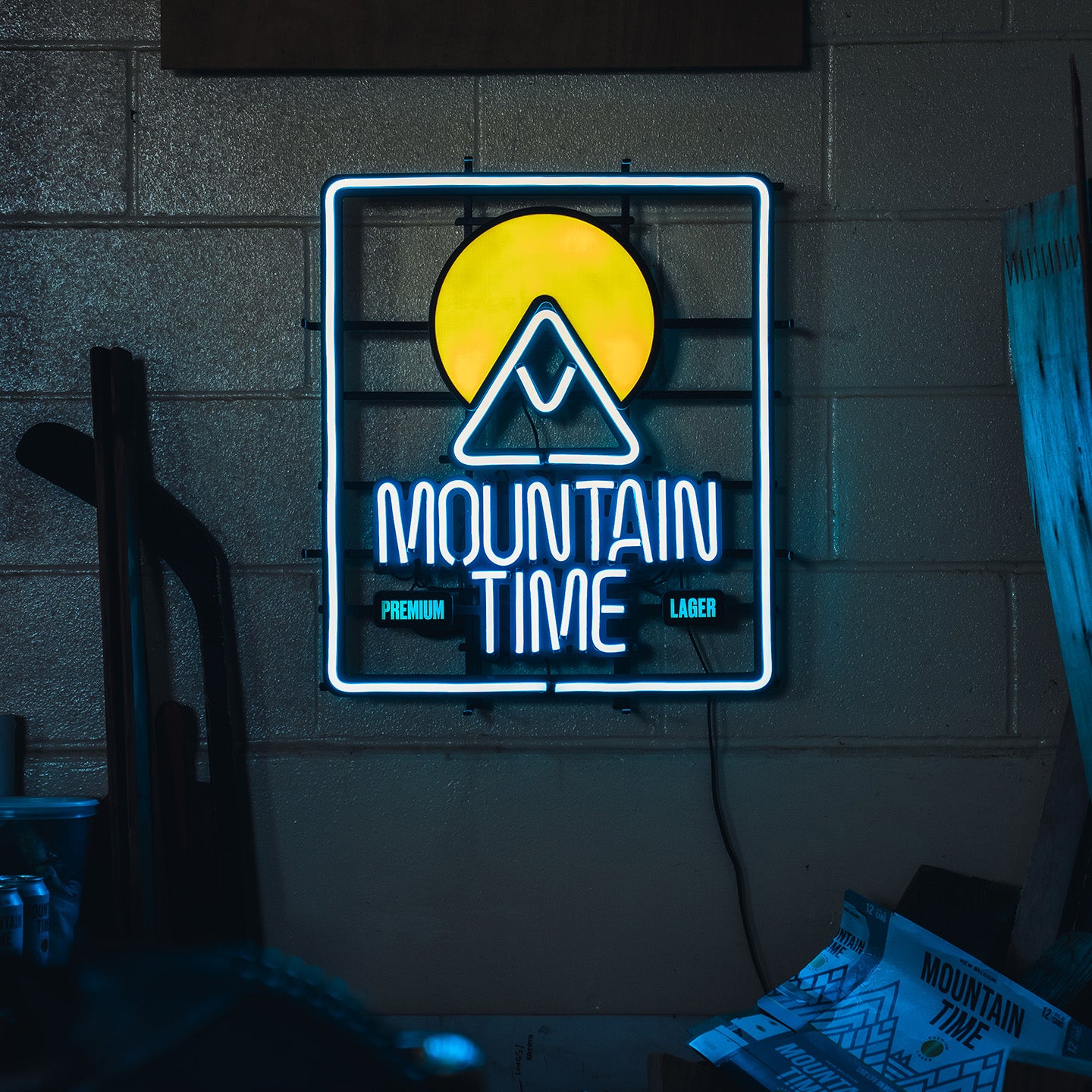 Mountain Time LEON Sign