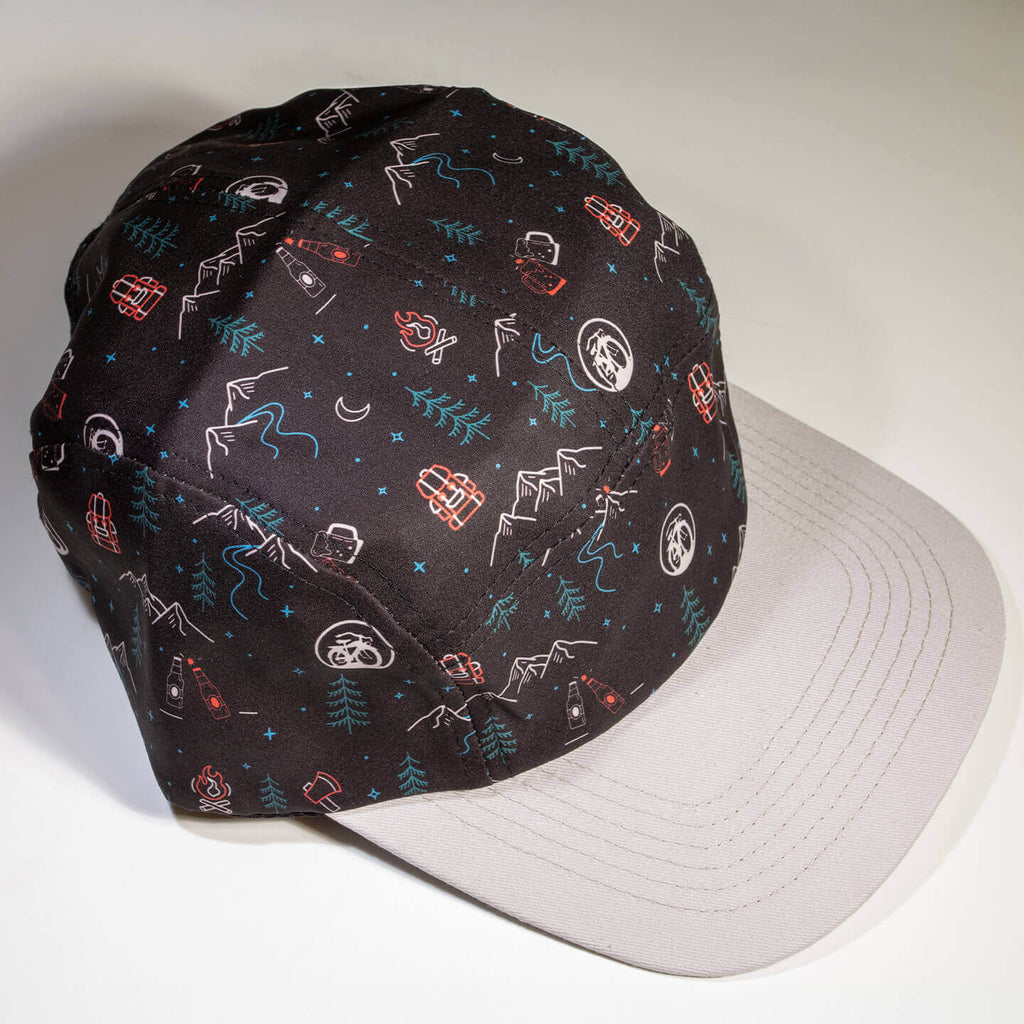 nbb Merch 7 panel Hat Detail 3