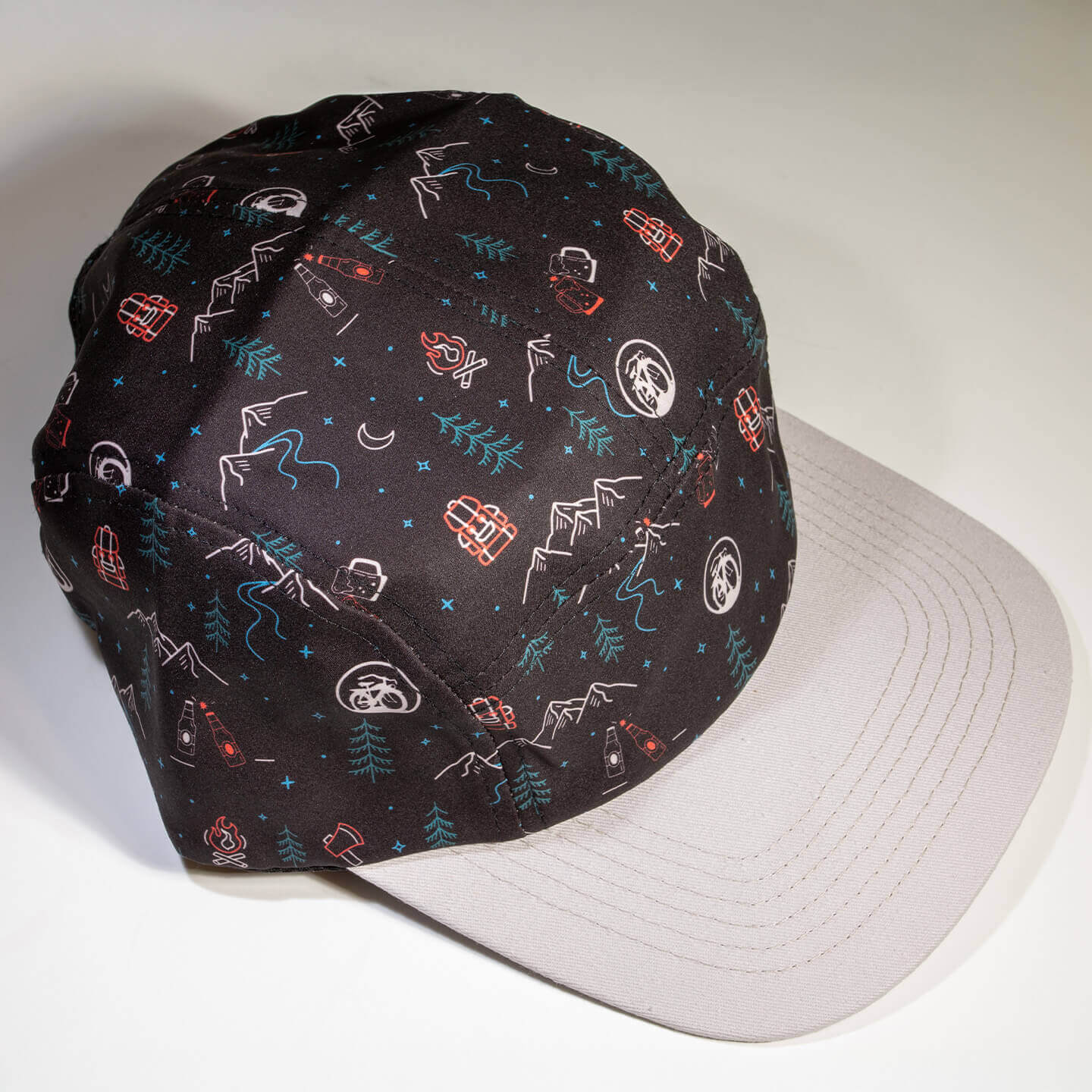 nbb Merch 7 panel Hat Detail 3