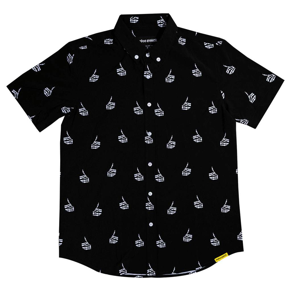 newbelgium 2023 merch voodoo skull hand button down 1440w