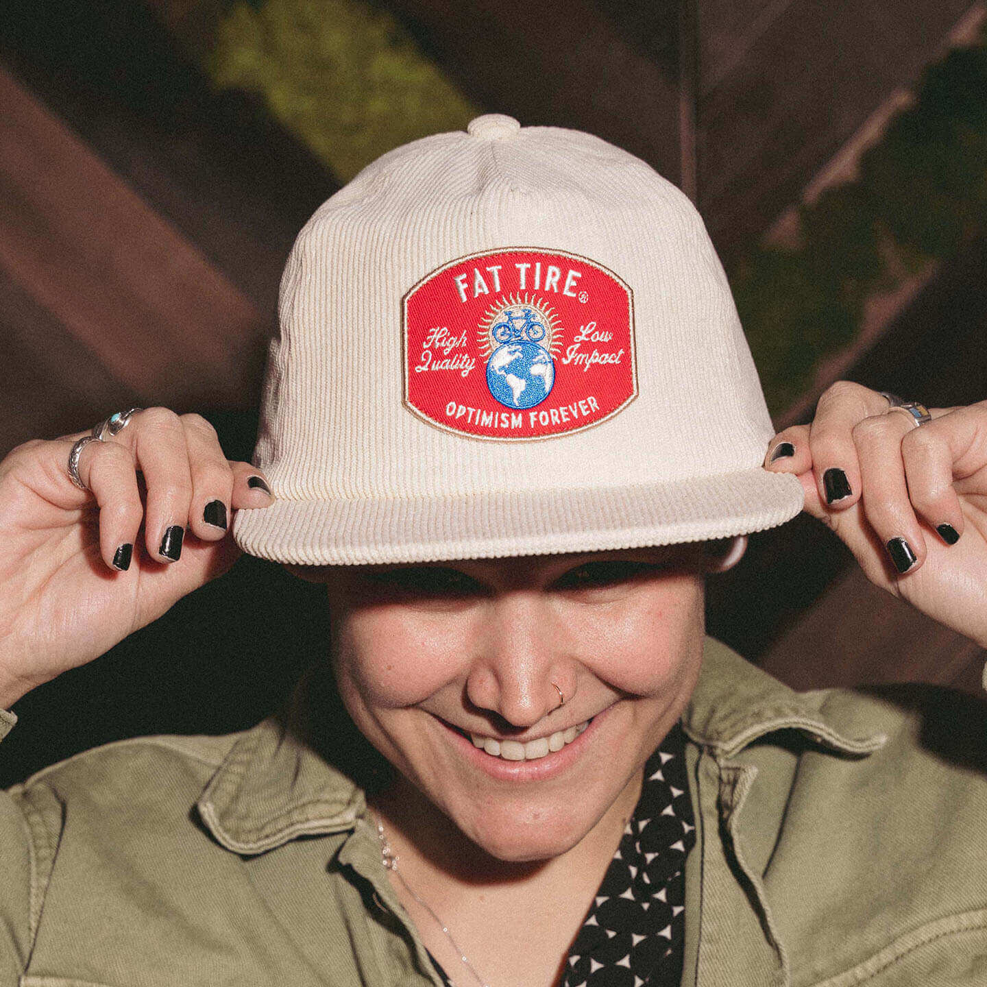 newbelgium merch 2022 fat tire cream hat detail 2