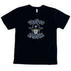 Front of black Voodoo Ranger mask t-shirt