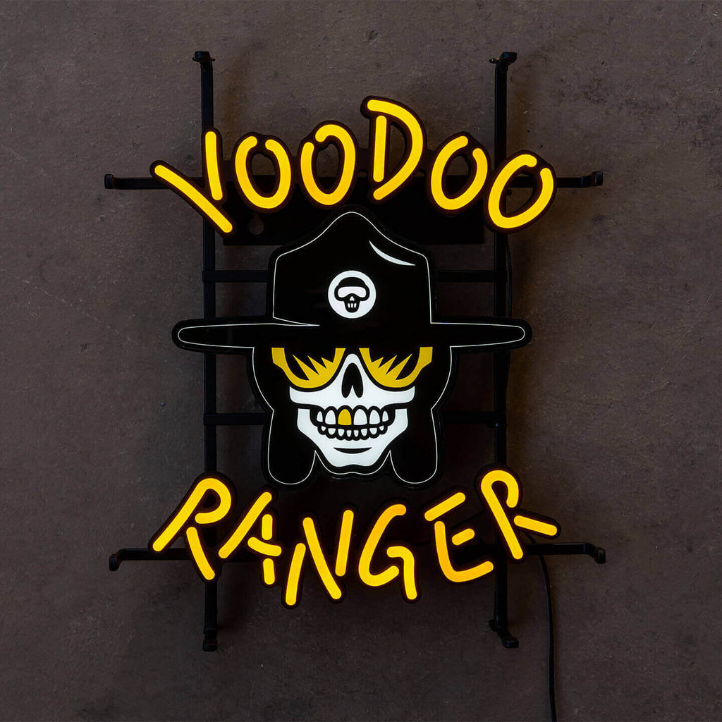 LED sign shown on a concrete background